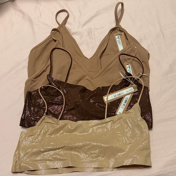 SKIMS Other - 4X NWT skims bralettes Nude, Brown, Champagne